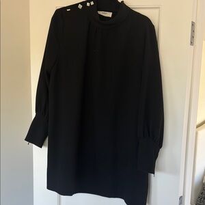 ba&sh Black Mini Dress with Studded Details